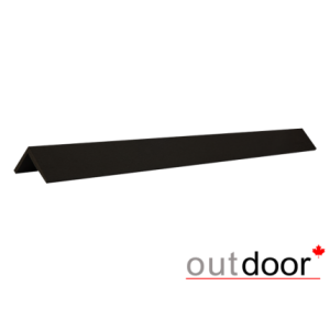Угол завершающий из ДПК Outdoor черный 45х45х2900 мм, шт